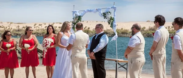 alt="Lake Havasu Wedding Officiant - Pirates Cove - Colorado River Needles, CA ©VowsFromTheHeartArizona.com | 602-345-0008"